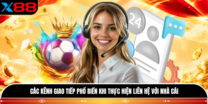 Các kênh giao tiếp phổ biến khi thực hiện liên hệ với nhà cái