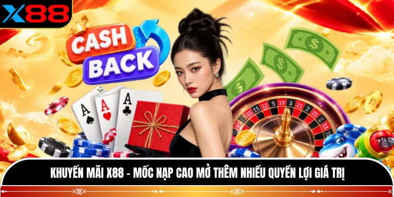 Khuyến Mãi X88 - Mốc Nạp Cao Mở Thêm Nhiều Quyền Lợi Giá Trị